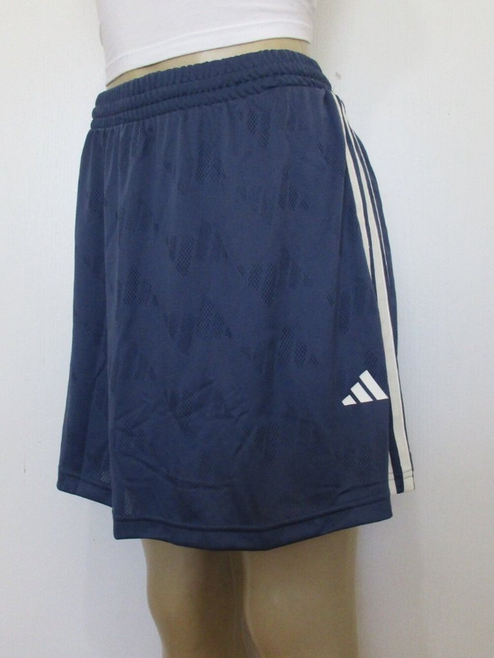 ADIDAS Active Skort Size Large Gray 3 Stripe